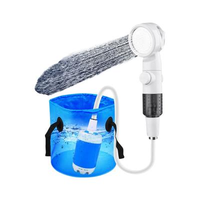Portable Camping Shower Rechargeable Shower Pump Easy Setup Accessories