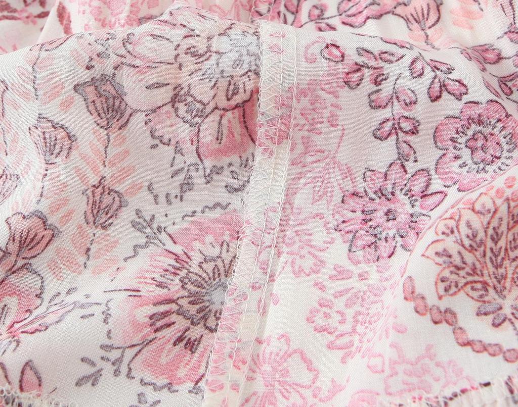 Spring 2025 Women's European & American Style Long Dress with Versatile Print