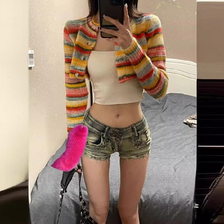 Cosplay Coda di Volpe in Capelli Sintetici Portachiavi alla Moda con Ciondolo a Coda di Volpe Portachiavi Accessorio per Auto e Borsa