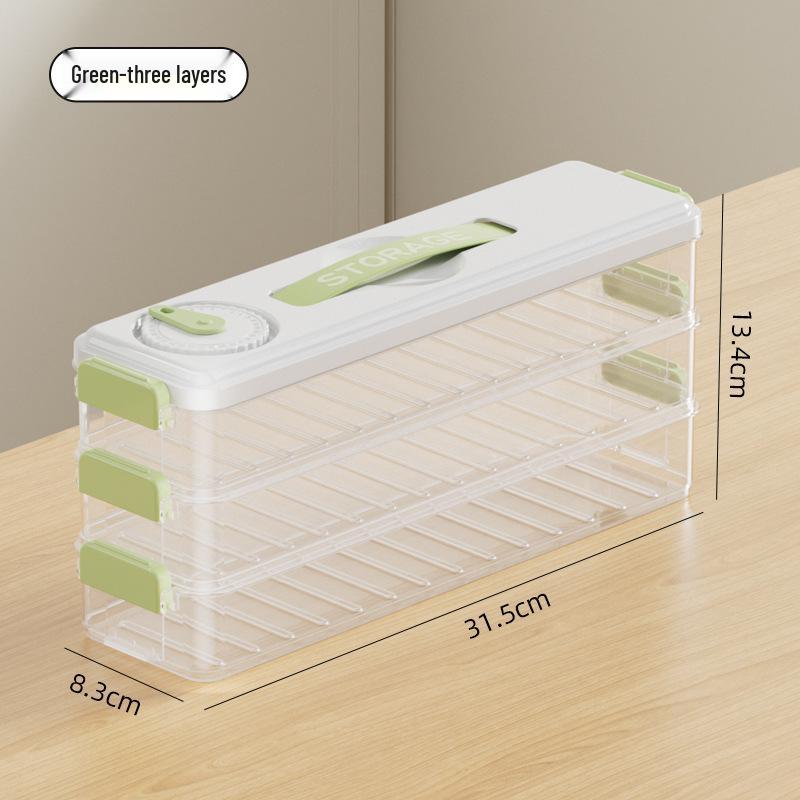 Food-Grade Multi-Layer Dumpling Storage Box for Refrigerator/Freezer
