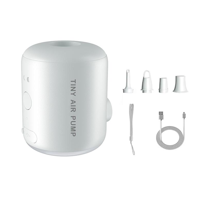 

Portable Charging Air Pump, Dual Batteries, 3 Lighting Modes, 4 Nozzles, Suitable For Camping And Outdoor Use білий