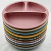 Baby Plate Divided Design BPA Free Silicone 3 Grids Toddler Suction Plate Infant Feeding Supplies Daily Use
