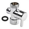 Chrome Plated Brass Diverter Valve 1/2 & 3/4" Connector 3 Ways Shower Head