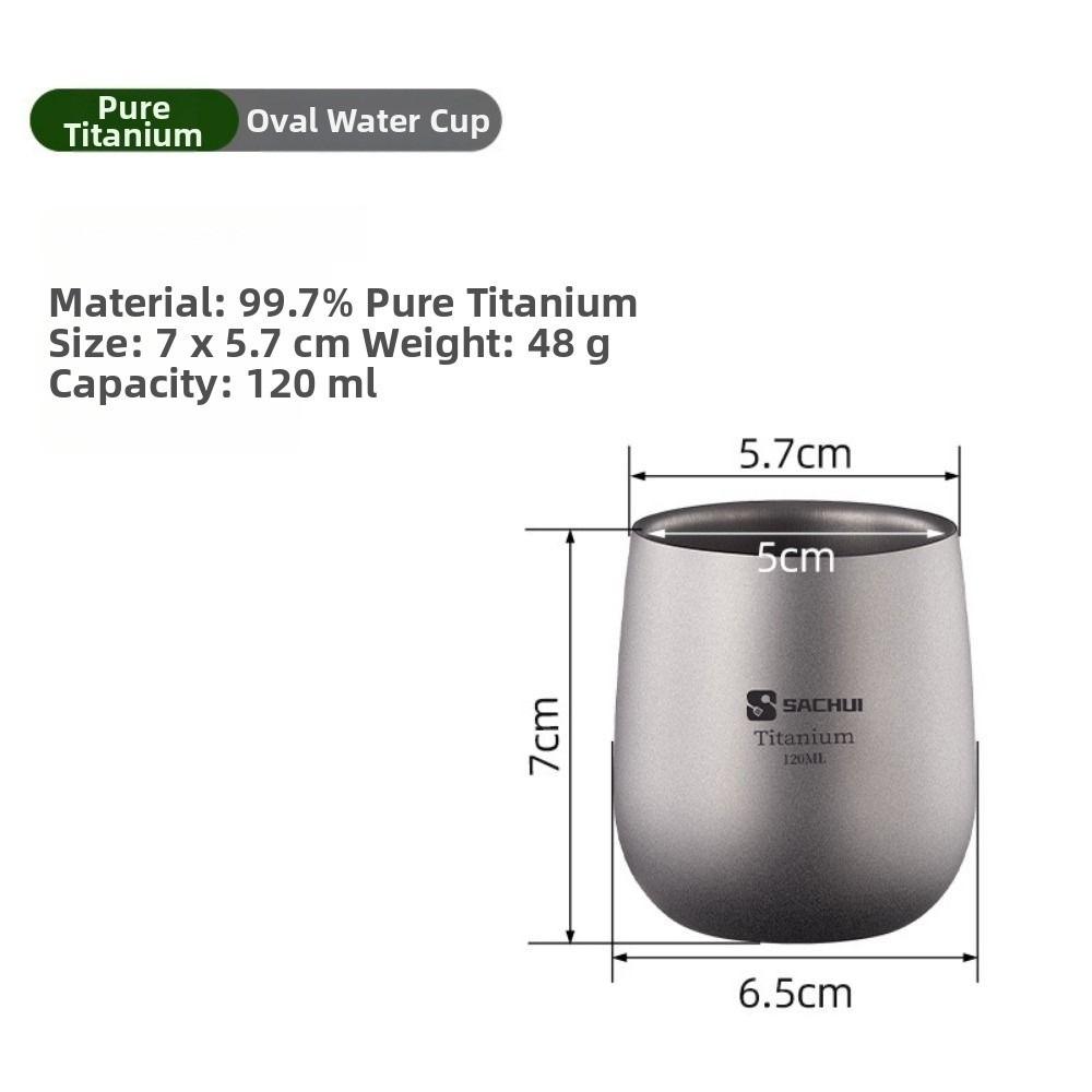 Double-Wall Coffee Tea Mug Lightweight Outdoor Drinkware New Ti Tea Cup Hiking Tea Cup