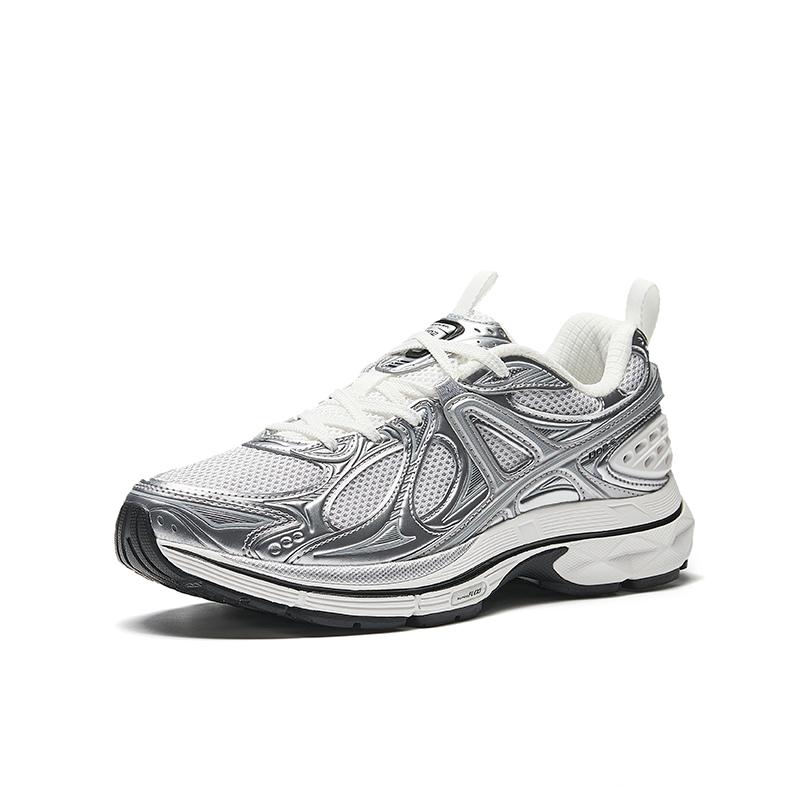 Anta Champion G02.2 Trendy Fashion Non-Slip Breathable Low-Top Casual Shoes Women sneaker Gray Silver 122528803A-3