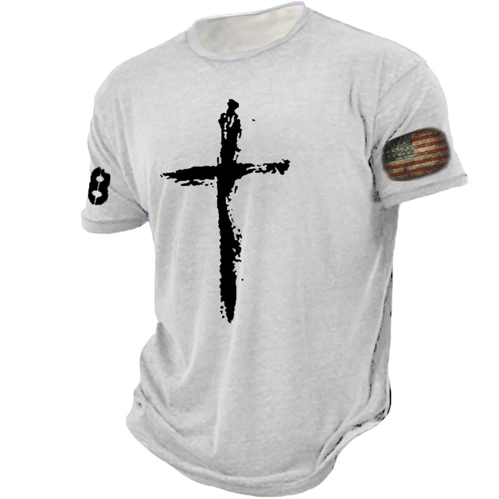 T-shirt da uomo 3D stampata, stile sportivo estivo ampio con stampa 3D