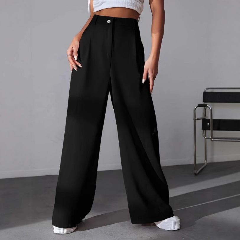 2025 Hose im neuen Stil, modische einfarbige Anzughose, Freizeithose, gerade Hose für Damen