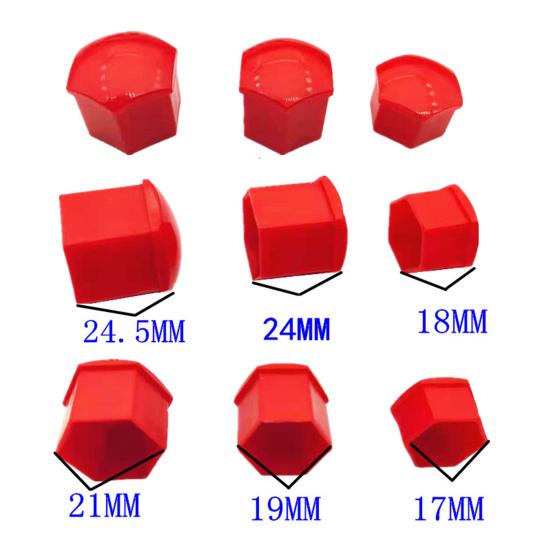 Car Top Nut Covers 20Pcs Car Wheel Lug Bolt Caps Removal Tool