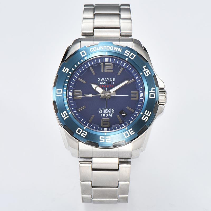 Men's steel belt watch fashion business luminous waterproof watch mechanical watch