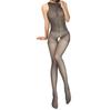 Body Stockings Perforated Lace Open Crotch Pantyhose [M's Life] (Gray)