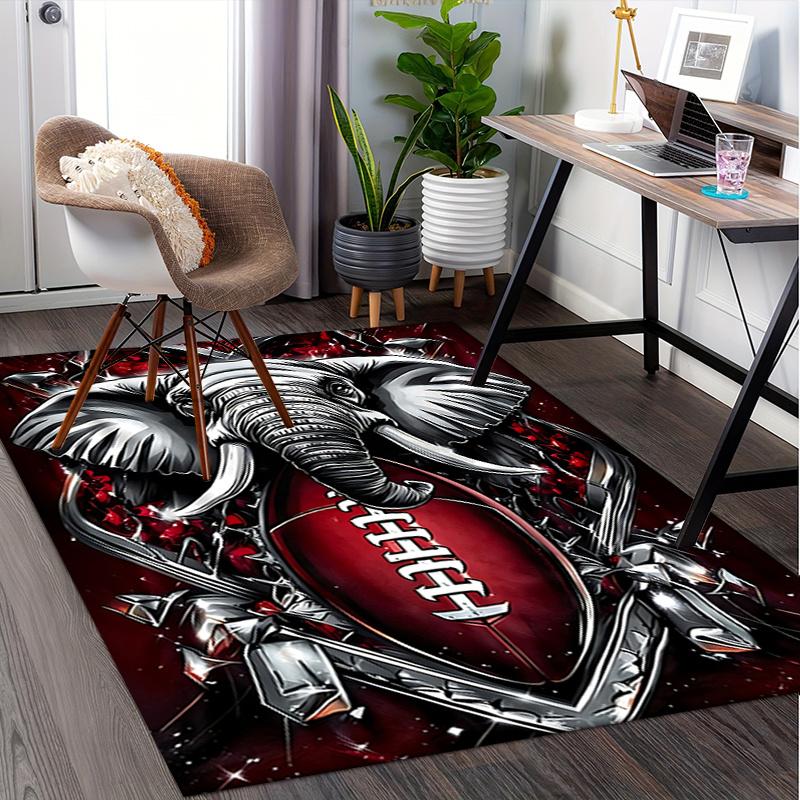 Elephant Football Chair Mat Office Carpet for Home Decor, Sofa Rug, Gift for Any Room