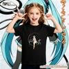 Boys Girls Unisex Tee 2026 Hatsune Miku Y2K Retro Printed Short Sleeve TShirt Comfortable Children Sportswear Street Style Top