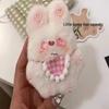Plush Bunny Bib Pendant Toy Bag Accessory