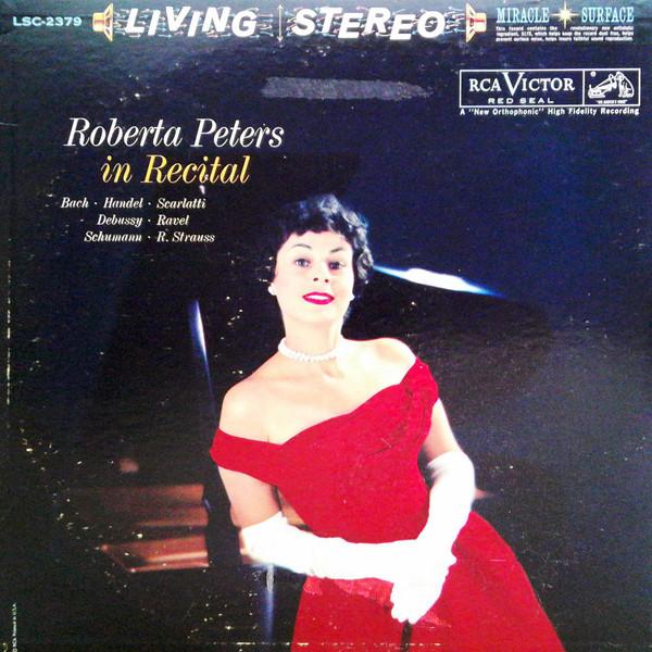 

LP Record ROBERTA PETERS - In Recital LSC2379 RCA Victor Red 1960 US Classical Used
