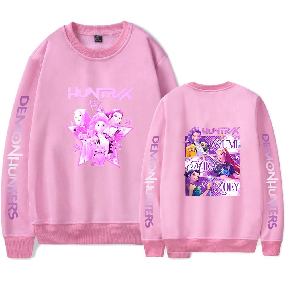 Movie KPOP Demon Hunters Funny Hoodie Women Men O-neck Long Sleeve Crewneck Sweatshirt Casual Tracksuit