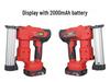 Gaobao F32 Brushless Lithium Battery Brad Nailer: Dual-Use Woodworking Straight Nail Gun with Continuous Firing.