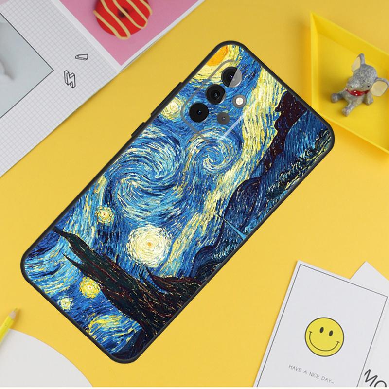 Van Gogh Starry Night Case For Samsung Galaxy A36 A16 A56 A06 A54 A34 A14 A13 A53 A12 A22 A32 A52 A35 A17 A15 A55
