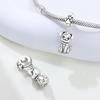 Copper Handsome Dog Animal Pet Beads Original Pendants Bracelet Charm Jewelry Party Diy Trendy Gifts