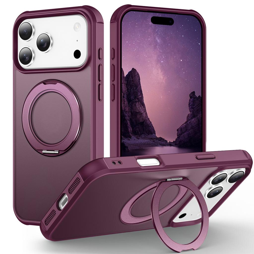 Applicable To iPhone17ProMax Yingfeng Rotating Bracket Mobile Phone Case Apple 17Pro Anti-drop 17 Protective Case