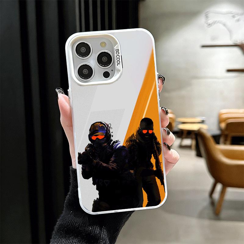 Counter Strike Cs Go Soft Phone Case for iPhone 15 16 17 Pro Max 17Air 16E 14 Plus 13 12 Mini Shockproof Cover Back Shell