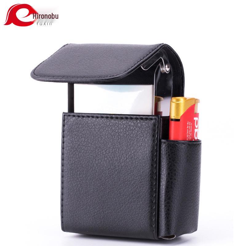 Crocodile Pattern Cigarette Case with Lighter Slot - Stainless Steel, Moisture-Proof, Holds 20 Regular Sticks