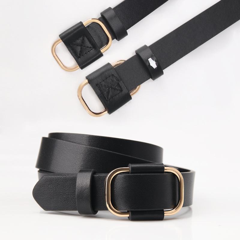 Women's No-Hole Adjustable Belt Minimalist High-End Decorative Waist Belt for Jeans 3pcs