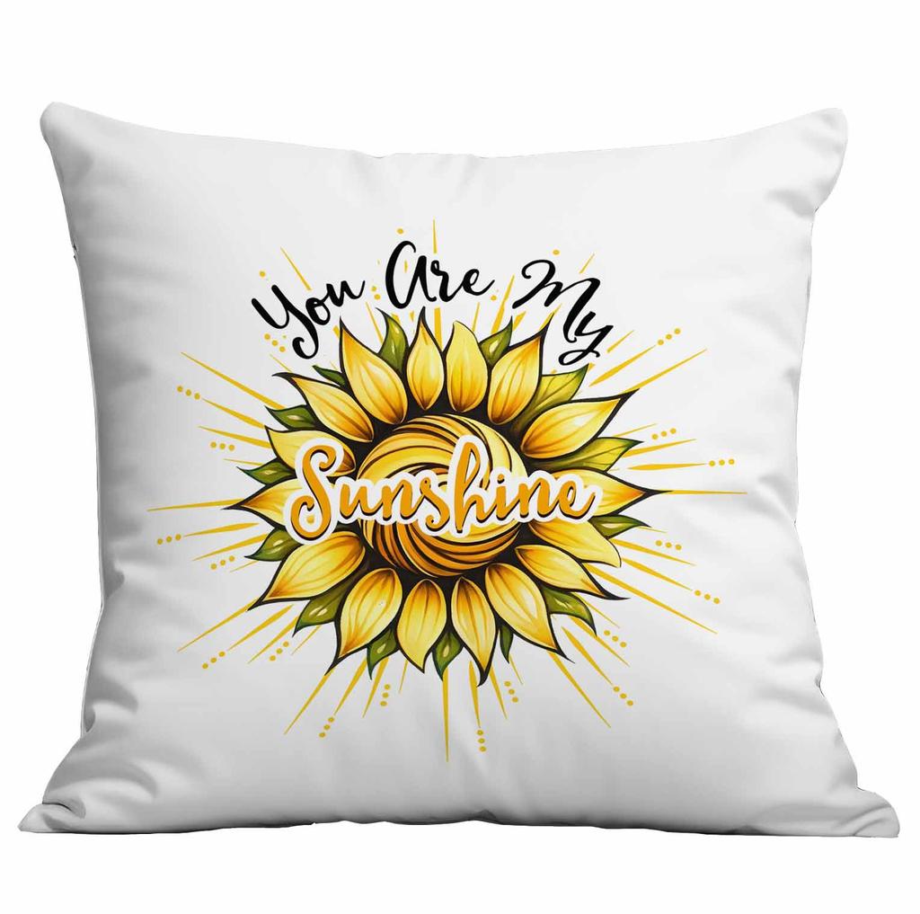 Retro Sunflower Sun Pillow Case Home Sofa Cushion Pillow Case