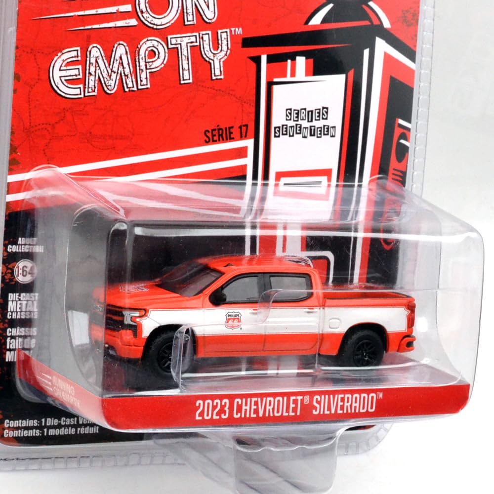 Greenlight 164 scale RUNNING ON EMPTY SERIES 17 2023 CHEVROLET SILVERADO - PHILLIPS 66 41170-F
