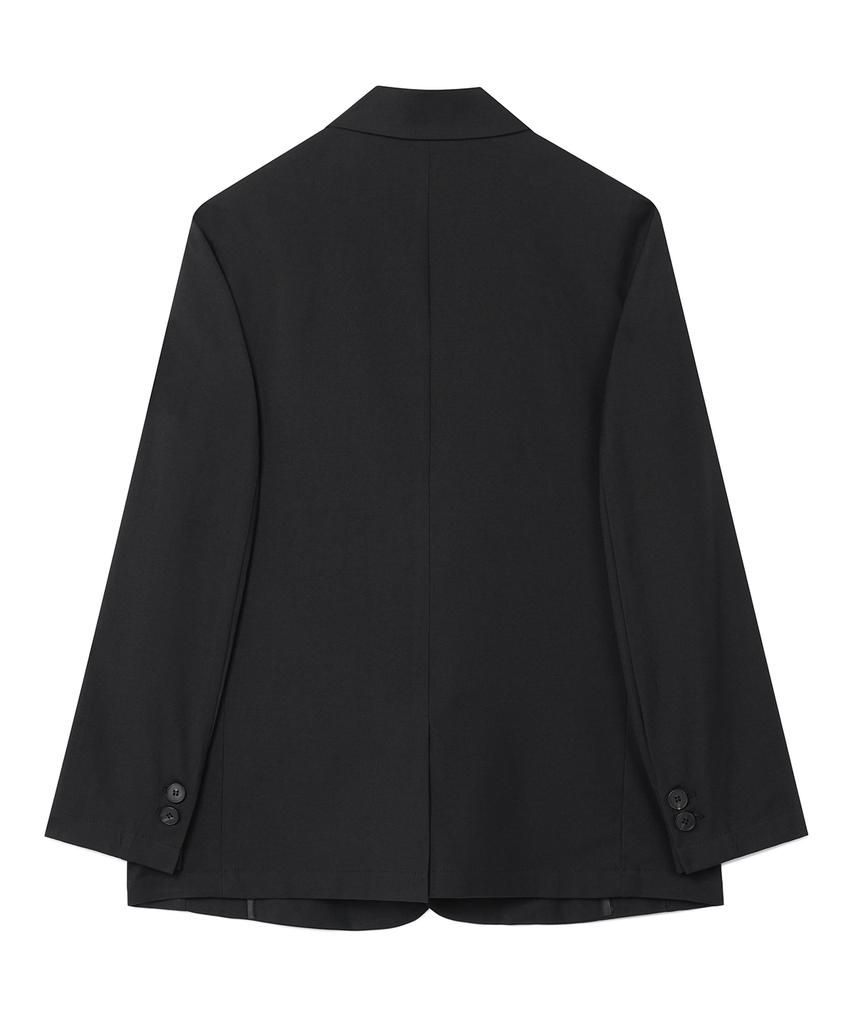 Prairie [All Season] Wool Blended Blazer (Black)