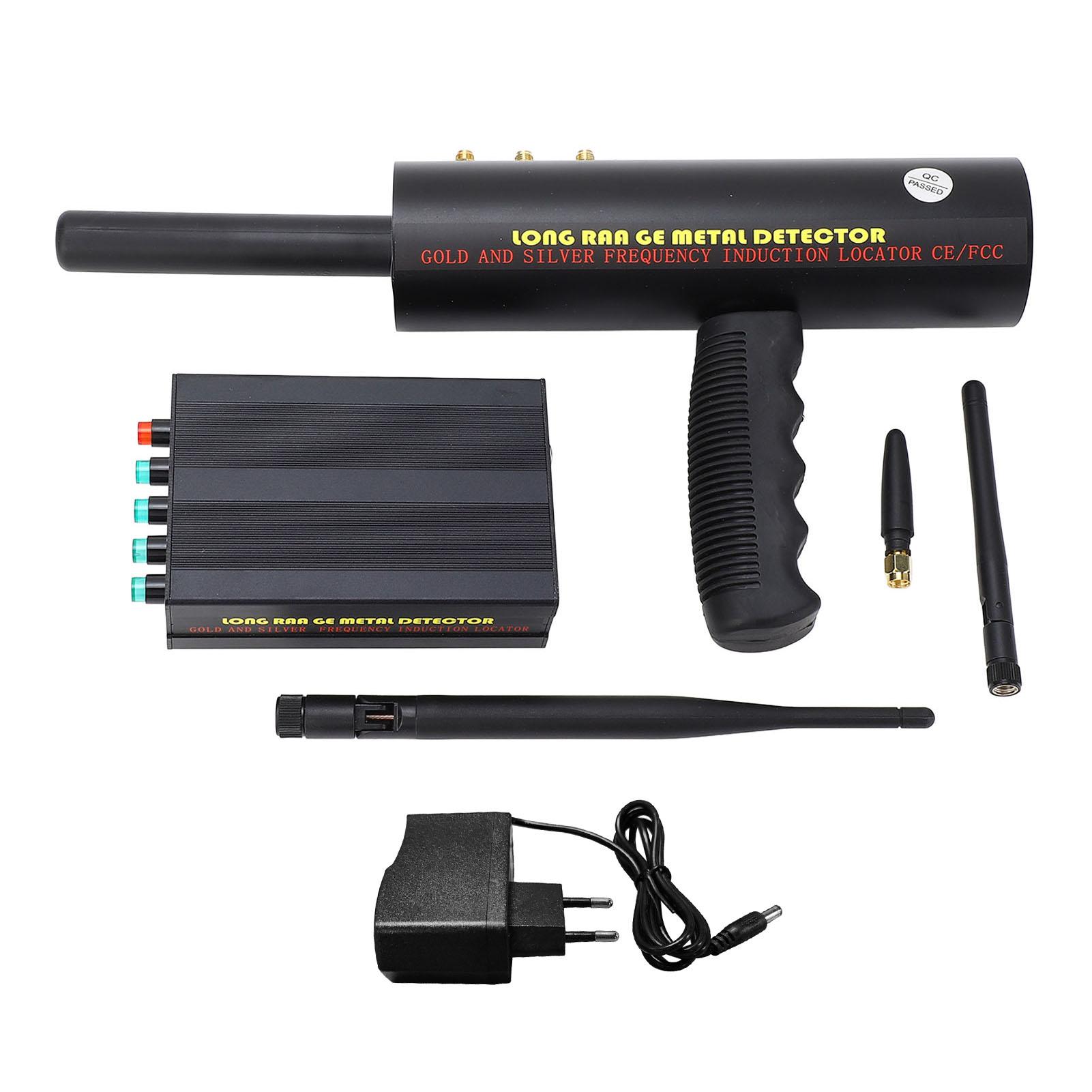 

Металлоискатель высокой точности 3 антенны 1000 м дальность обнаружения 20 м глубина профессиональный металлоискатель EU Plug 100‑240V