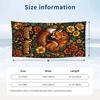 Fox Flowers Poster Theme Quick Dry Beach Towel Custom Name Text Print Large Sand Resistant Towel Beach Vacation
