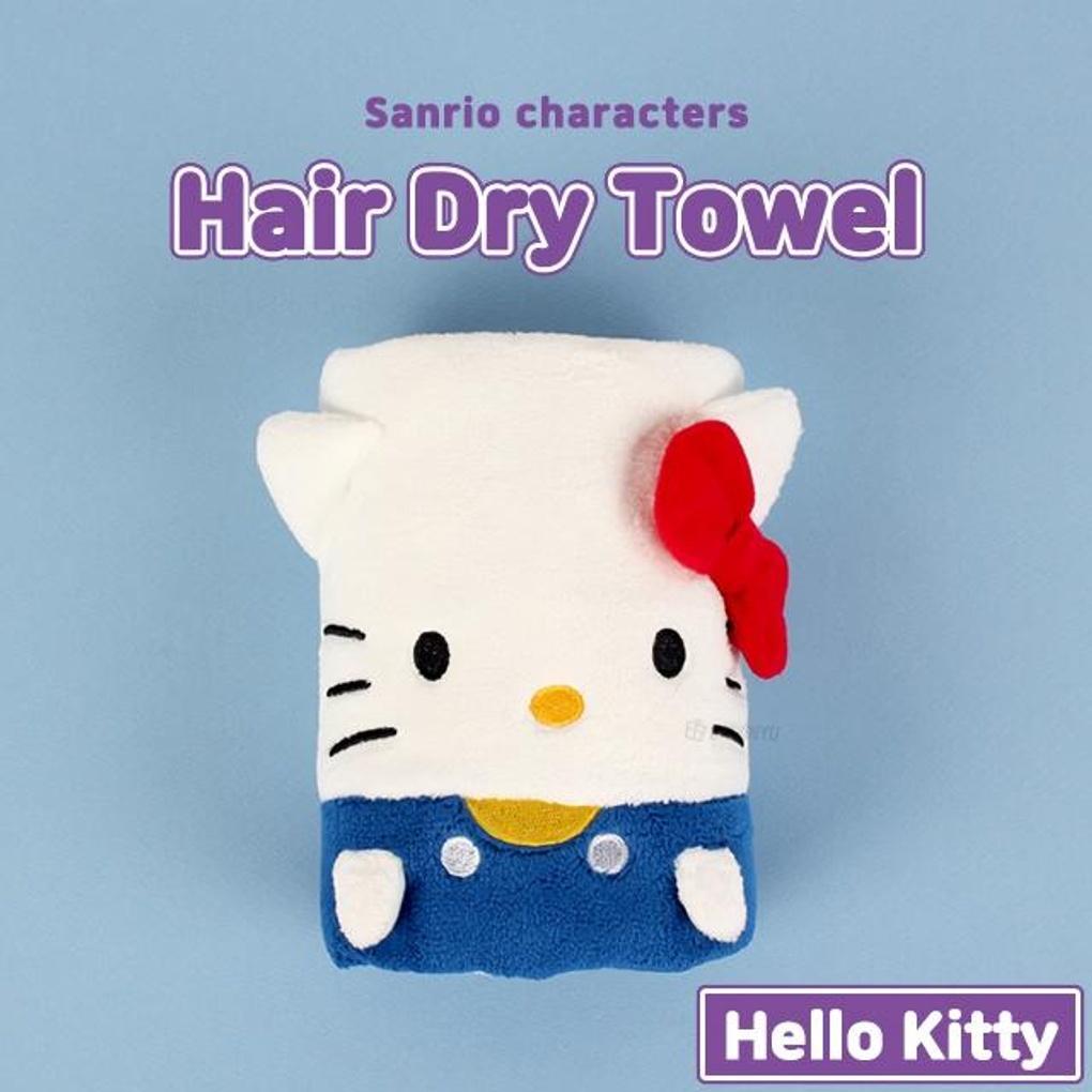Полотенце-тюрбан для волос Hello Kitty с персонажем single