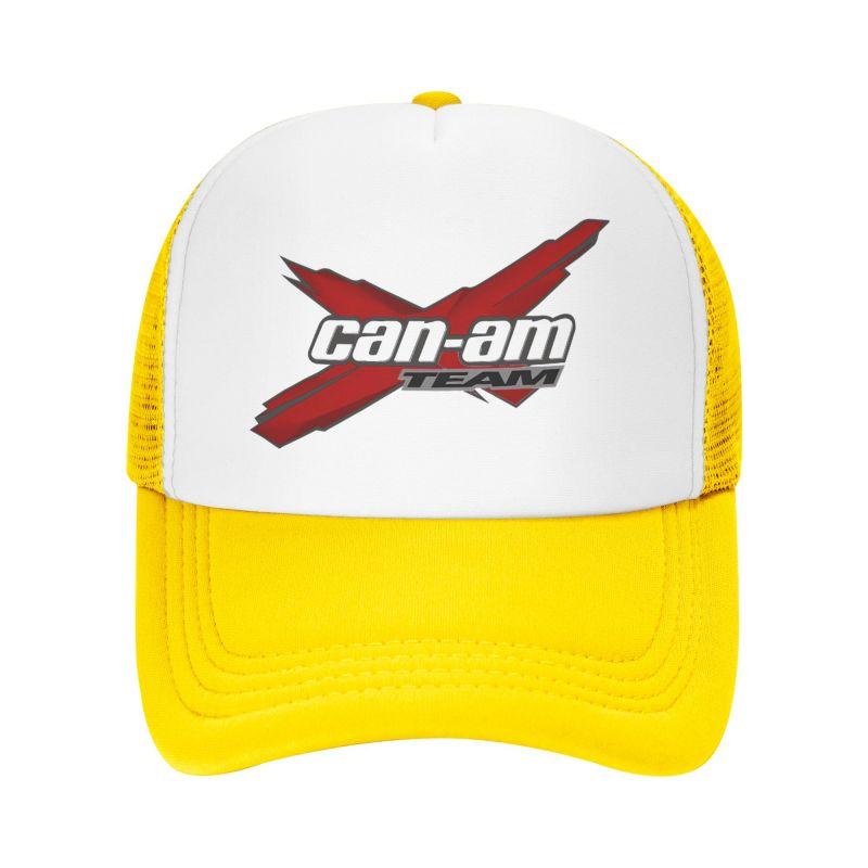 Custom BRP Can Am Logo Print Mesh Baseball Cap Summer Breathable Mesh Sun Hats Caps Unisex Outdoor Adjustable Casual Headwear