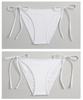 Korean-Inspired Backless White Lace Bikini: Sexy Strapless Split 3-Piece Swimsuit for Women