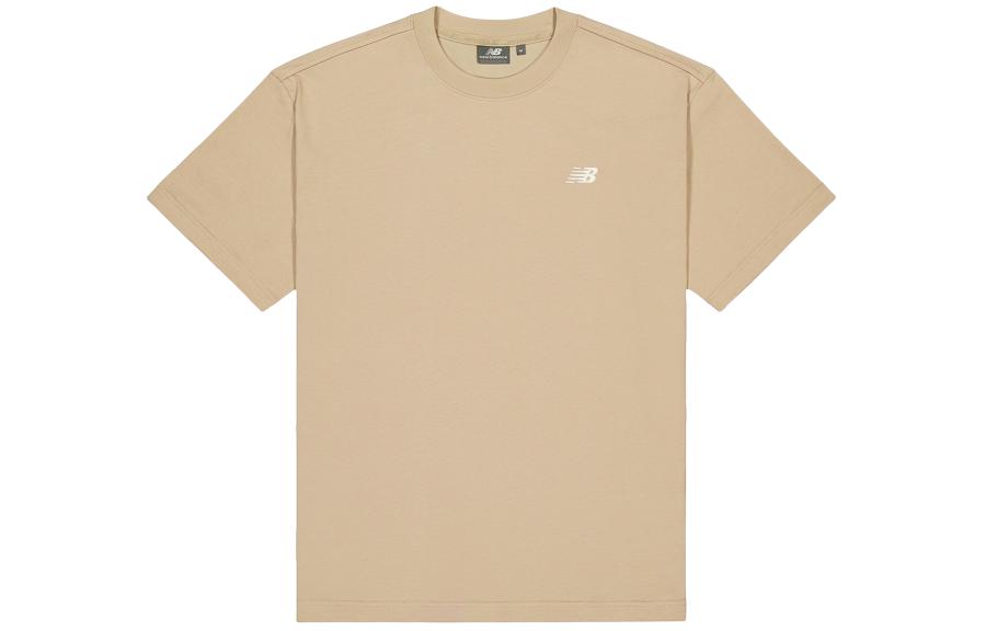 New Balance Kids Logo embroidered Cotton T shirt NEE11261-BEI XL