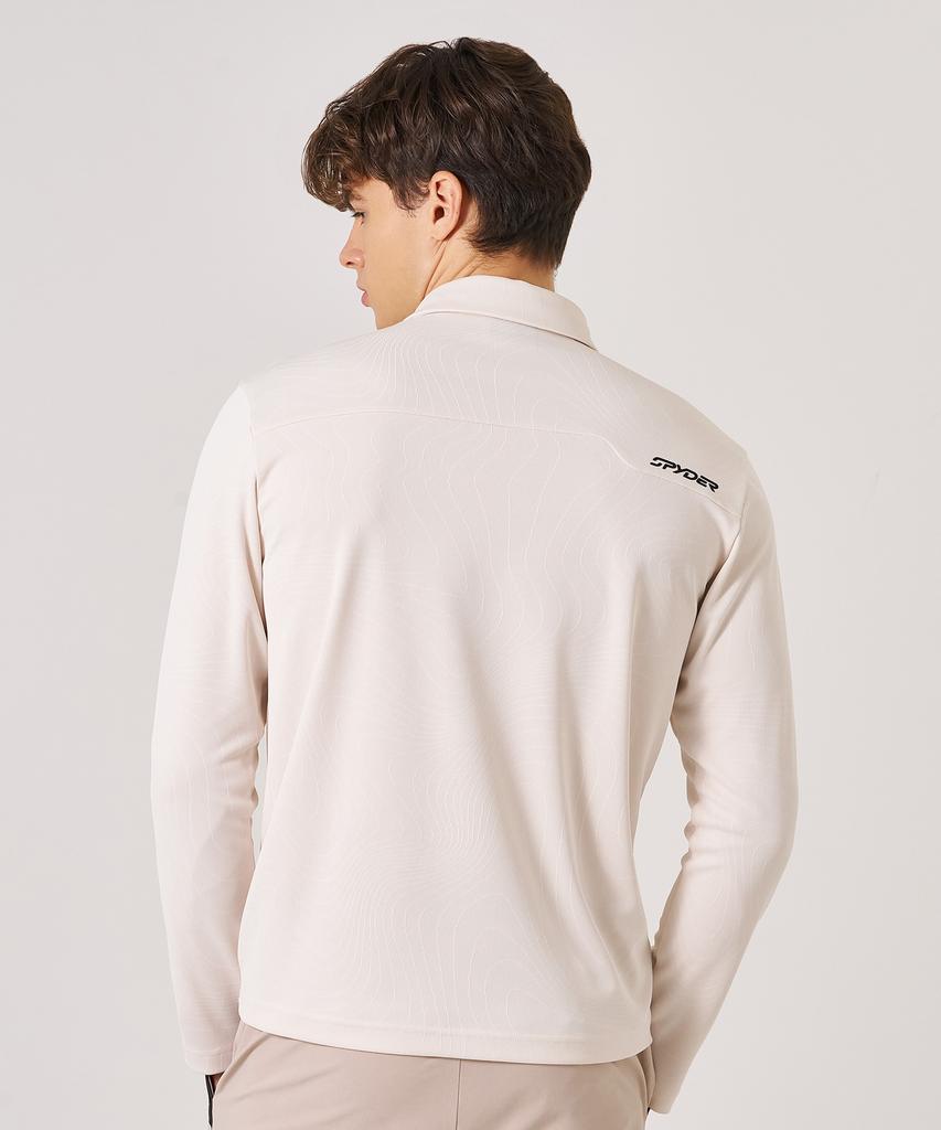 SPYDER Men'S Contour Pattern Long Sleeve Collared T-Shirt Spkfcntl201Mbeg