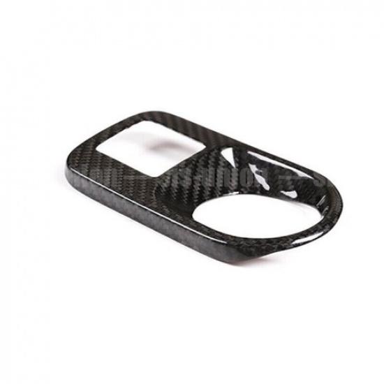 ABS Carbon Fiber For Porsche Cayenne Headlight Switch Button Cover Trim 2018-20