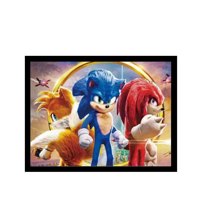 Hello Kitty & One Piece 3D Lentikulärt Pokemon-affisch