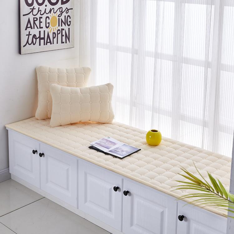 Bay Window Cushion European Style Window Sill Cushion Bedroom Balcony Cushion Decoration Tatami Non-slip Sponge Cushion