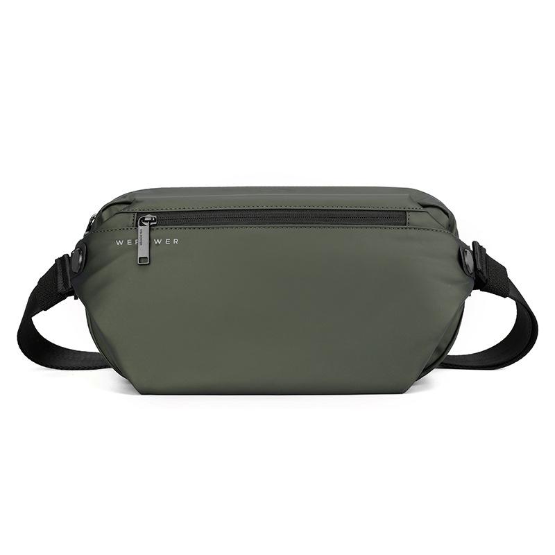 

Outdoor Sports Waterproof Men s Chest Bag Portable Multi-functional Travel Shoulder Bag Waist Pack Crossbody Sling Bag армія зелений колір