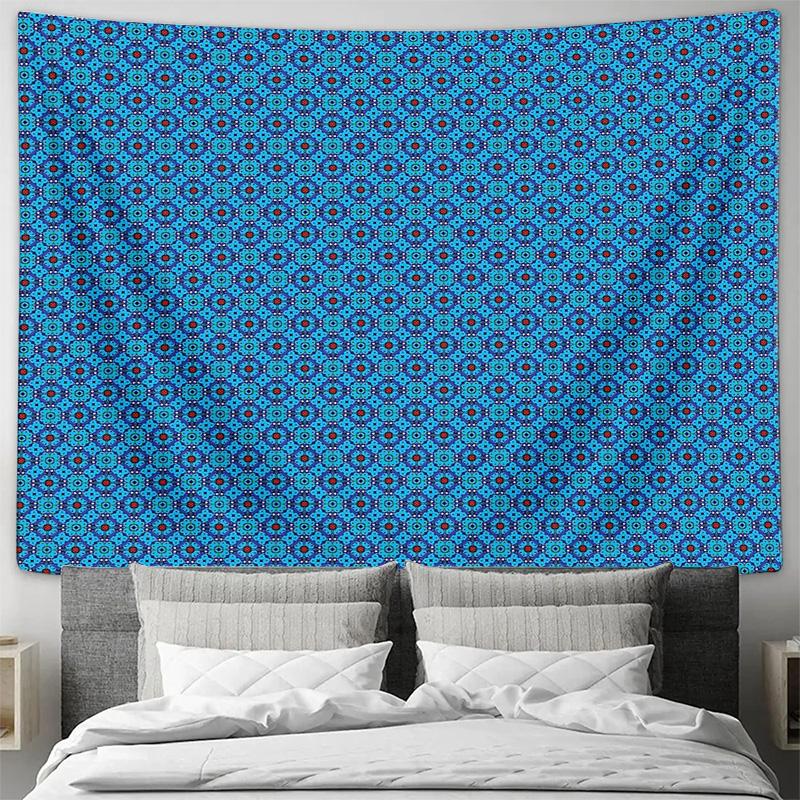 Bohemian Tapestry Wall Hanging Mandala Pattern Decor Psychedelic Home Decor Festival Room Divider Aesthetic Bedroom Art Indian H