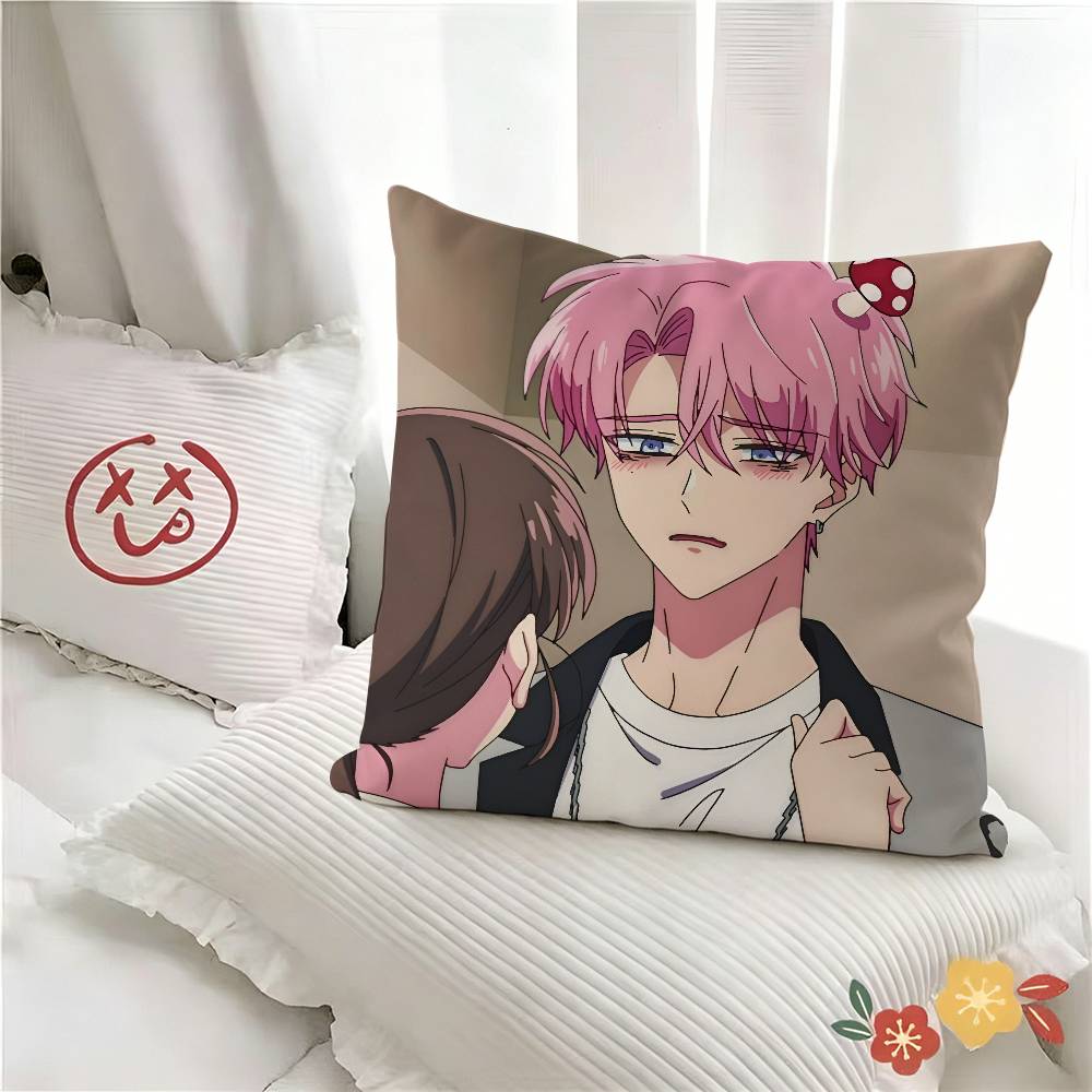1pc Tamons Side Pillow Case Fashion Square Pillowcase Bedroom Sofa Room Ins Decoration Leisure