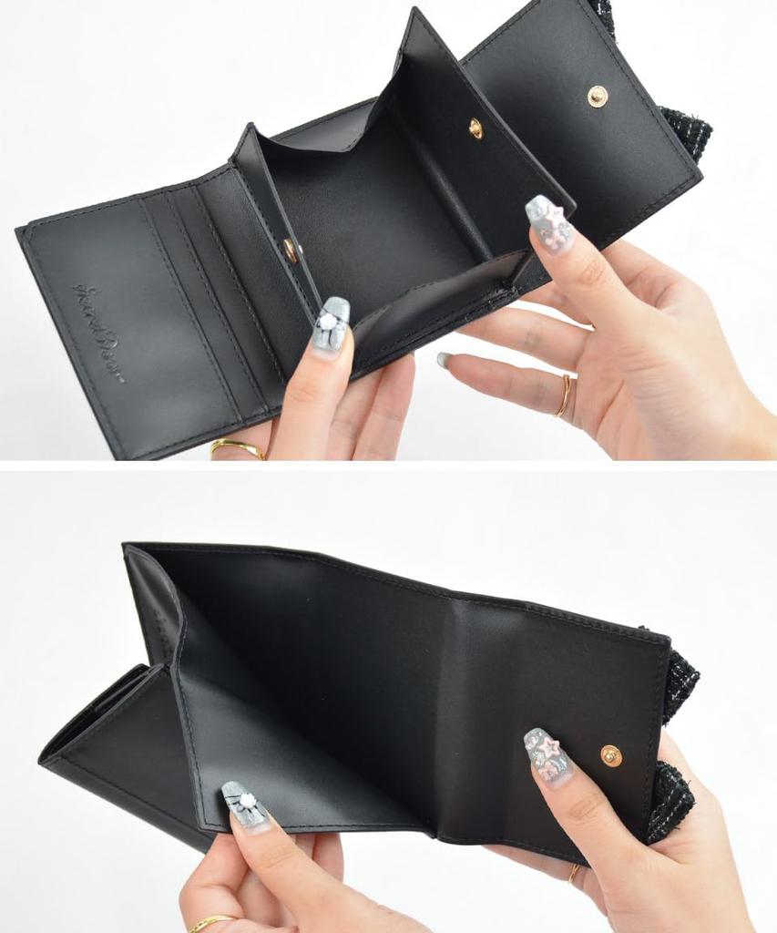 SecretDoor Pink Tri-fold Wallet for Women, Mini Wallet, Small Wallet, Popular, Cute, Thin, Compact, Folding Wallet, Easy to Use, Large Capacity, Coin