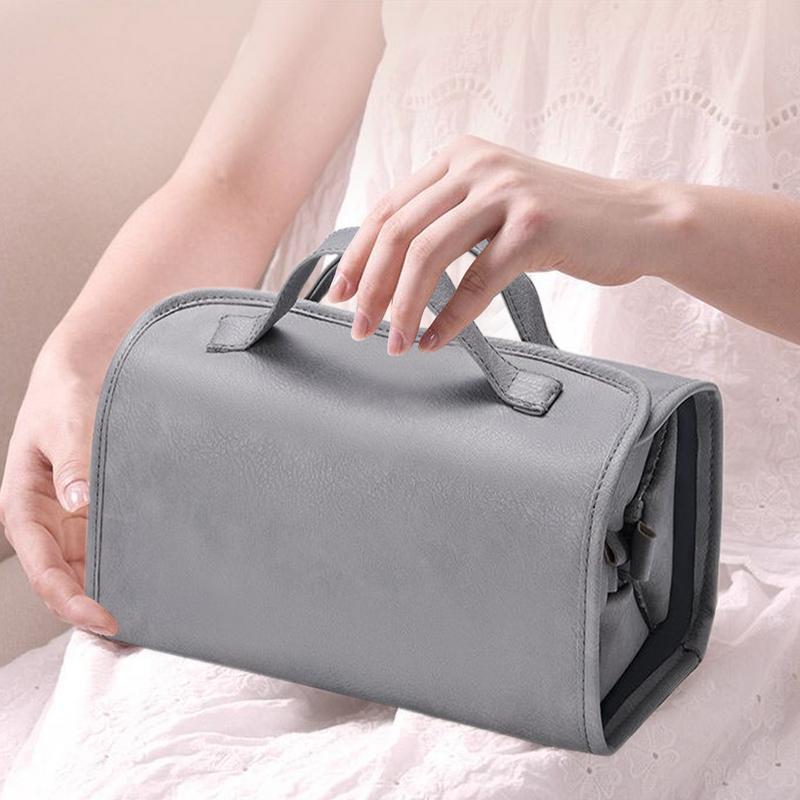 4in 1 Makeup Bag Mesh Cosmetic Case for Women Portable Travel Toiletries Organizer Beauty Zipper Brushes Lipstick Storage Bag