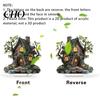 Candlelight Ornaments Halloween 2D Acrylic Flat Ghostly Decoration Spooky Night Light Decorations for Desk Home Office Cafe Transparent