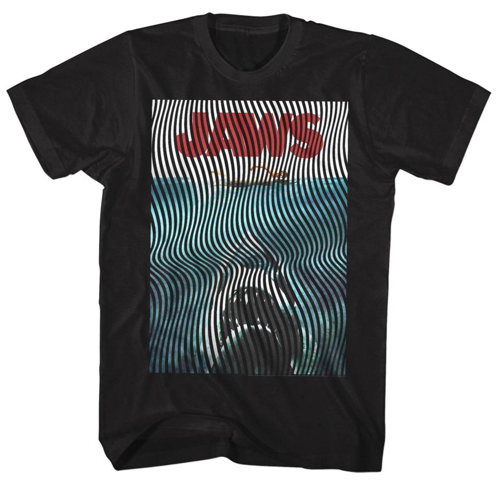 Jaws Wiggly Black Adult T-Shirt 3XL