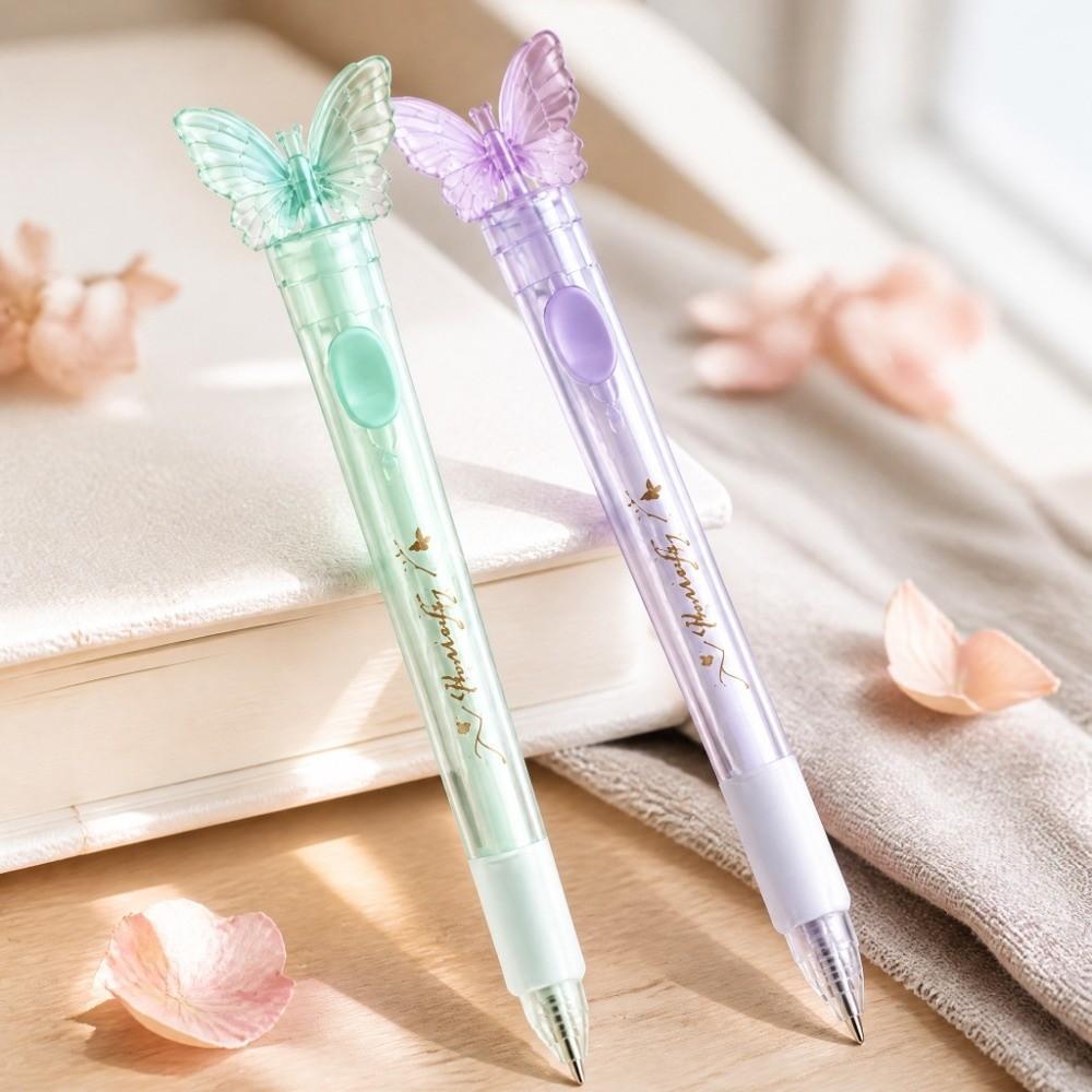 Smooth Writing Butterfly Pen with Moving Wings 0.5mm Black Ink Pens Gifts Gel Pens Student Writing