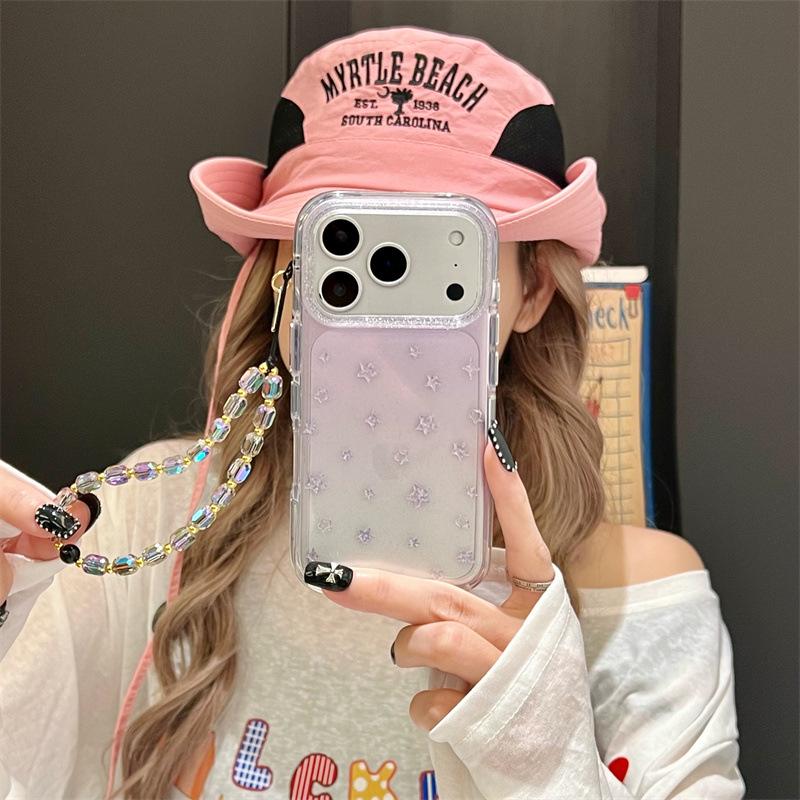 

Solid Color Glitter Star Case for iPhone 17/16 Pro Max/15/14 iPhone 17 Pro Max
