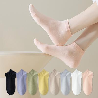 Socken ohne Bund, Damen-Kurzsocken, Geruchshemmende Frühling- und Herbst-Halbvadensocken, Sommer-Dünne Baumwollsocken, Sportliche Shallow Mouth Boot Socks