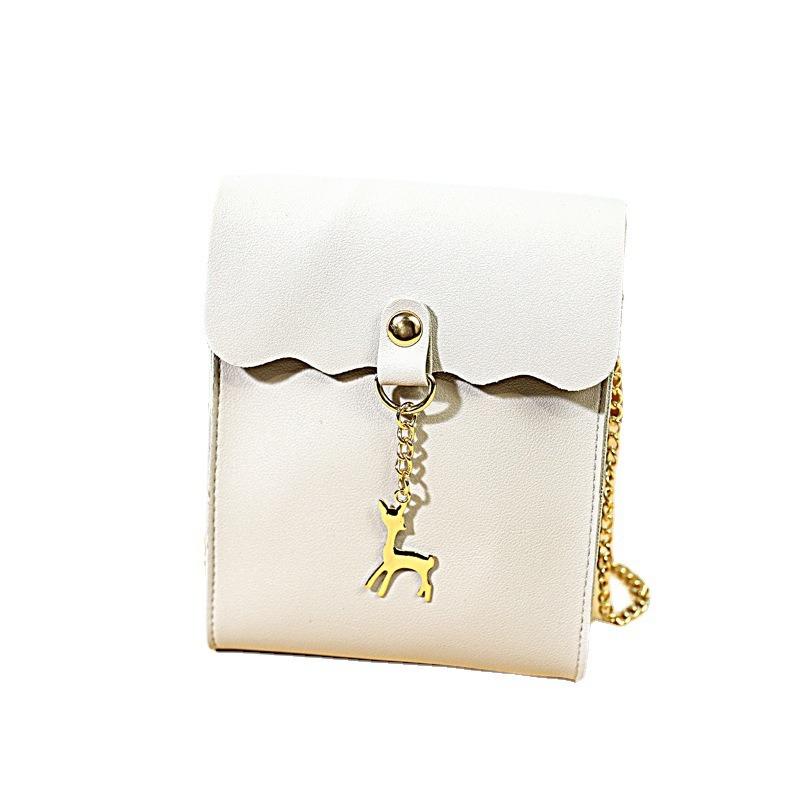 Fashion Deer Pendant Shoulder Messenger Bag New Mini Chain Mobile Phone Change Women's Bag
